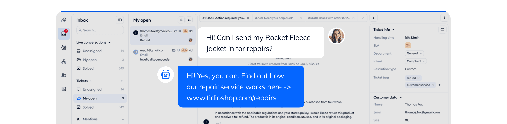 Automatisieren Sie 67% der Fragen nach dem Kauf mit Lyro AI Agent