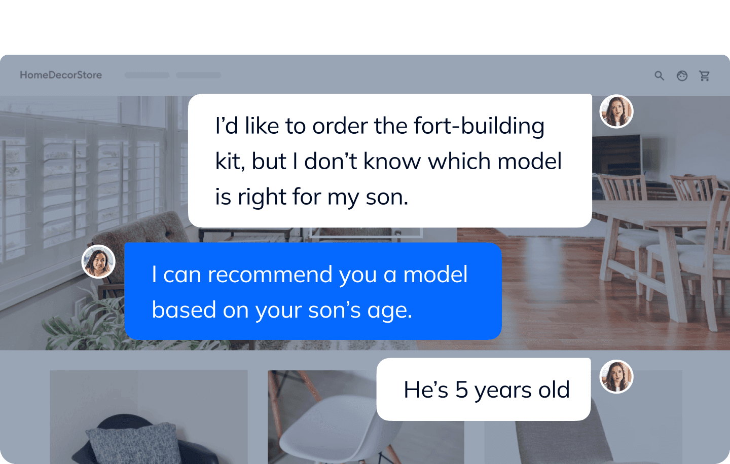 Beseitigen Sie Kaufzweifel mit sofortiger menschlicher Hilfe