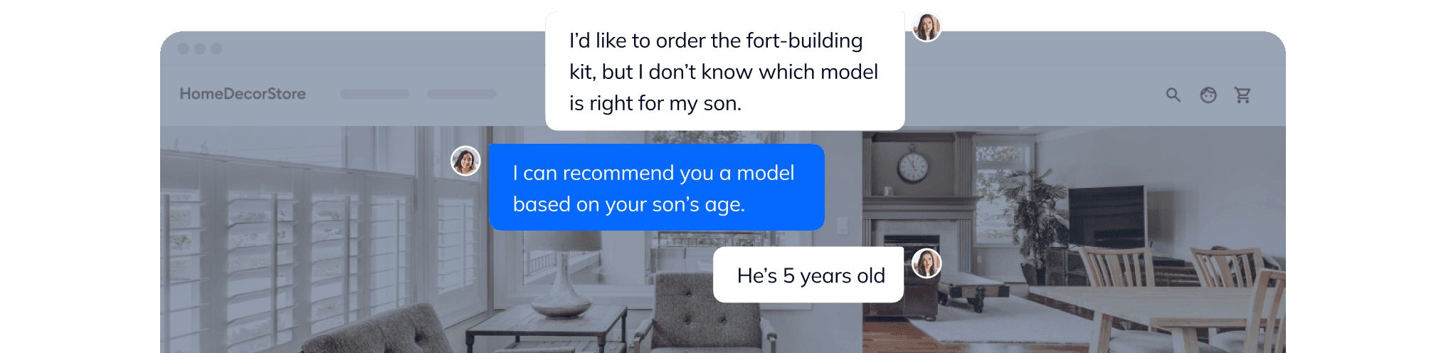 Beseitigen Sie Kaufzweifel mit sofortiger menschlicher Hilfe