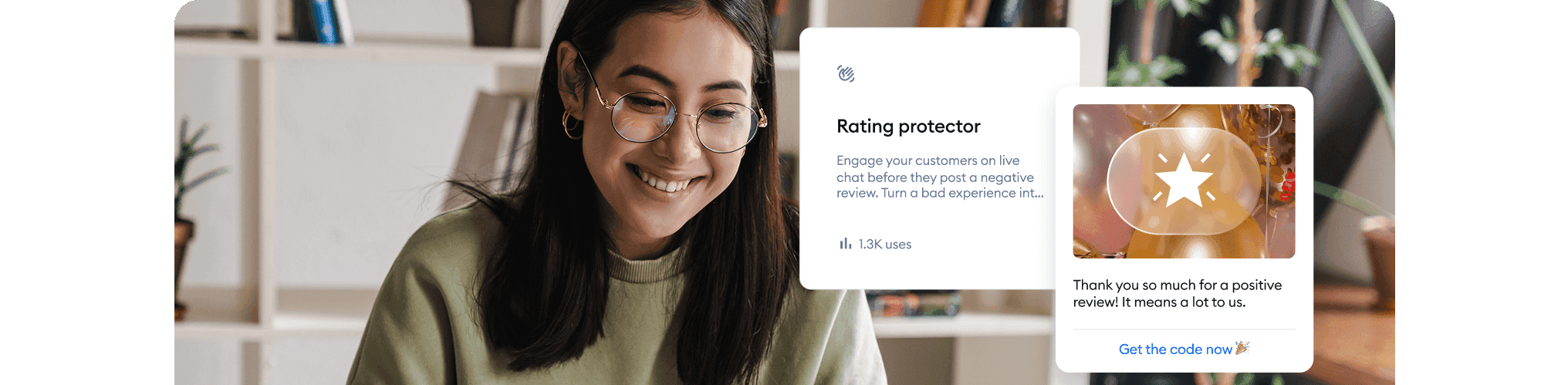 Belohnen Sie zufriedene Kunden und generieren Sie mehr Bewertungen