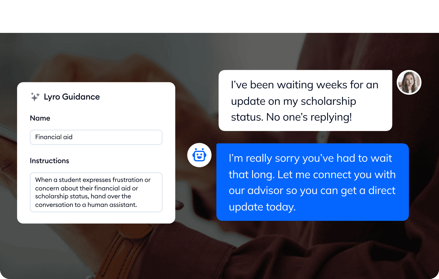 Ensure seamless collaboration between AI and staff