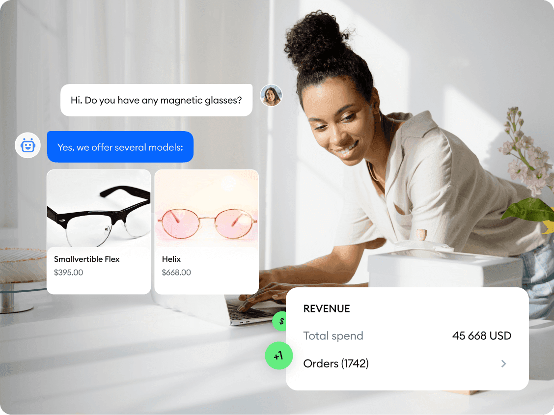 Chatbot AI supports shoping