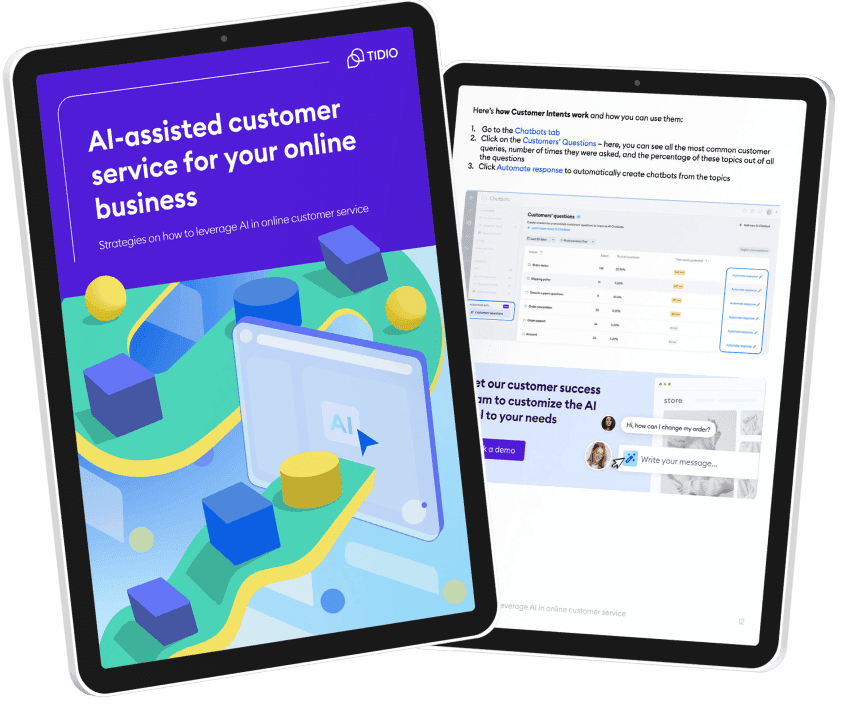 AI-assisted customer service for your online business