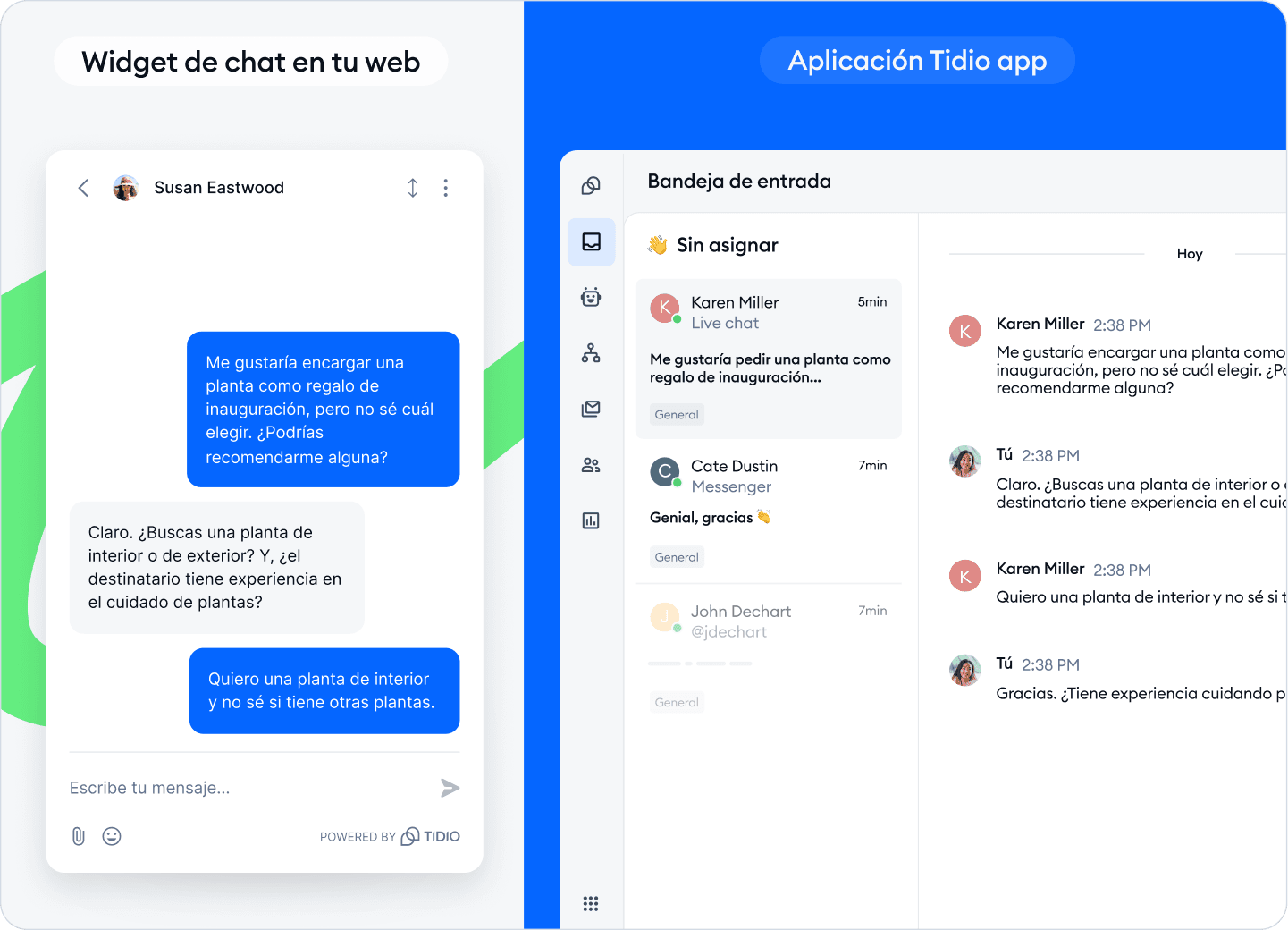 Tidio Live Chat App