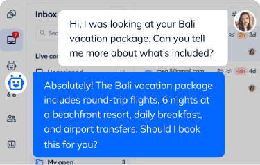 Answer FAQs instantly, 24/7 with personal touch