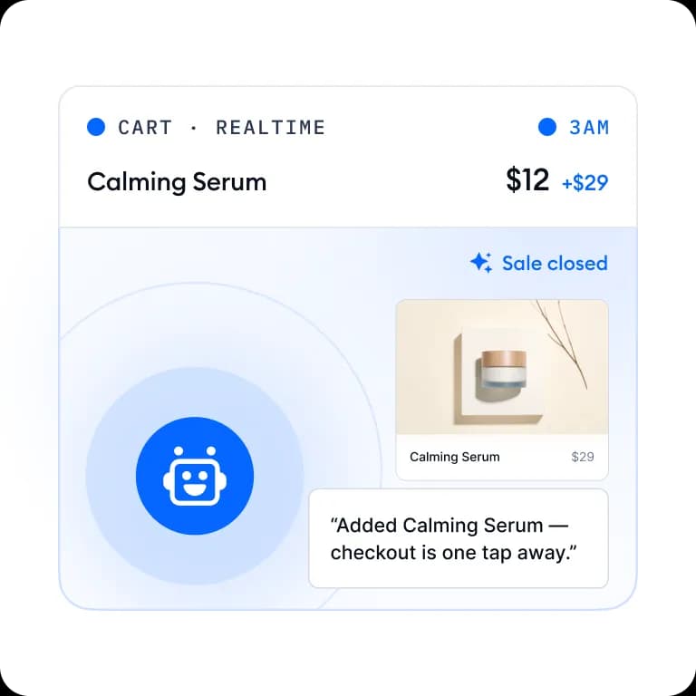 From question to checkout