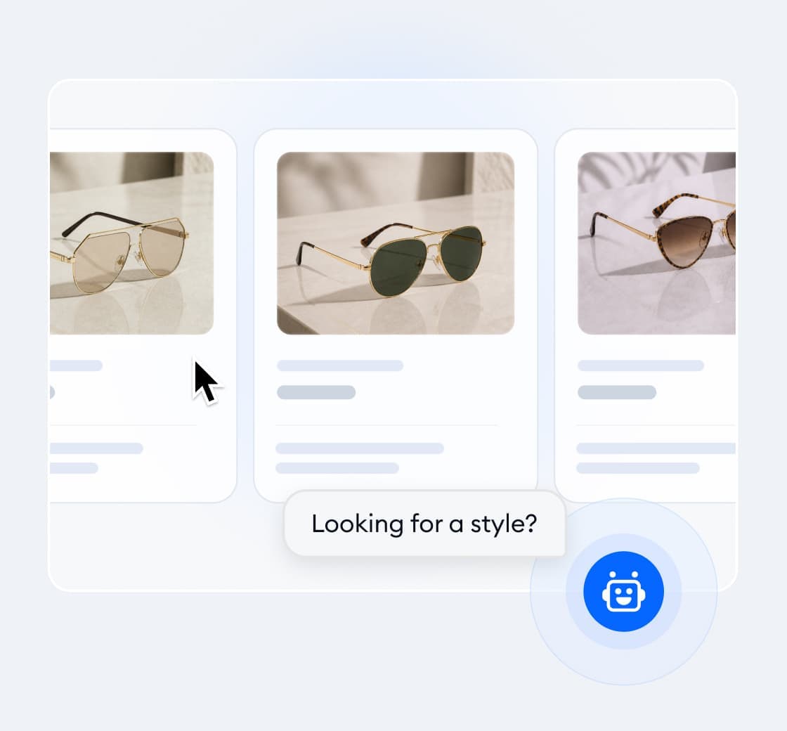 Tidio live chat and AI chatbot widget showing customer conversation interface and Lyro AI responses