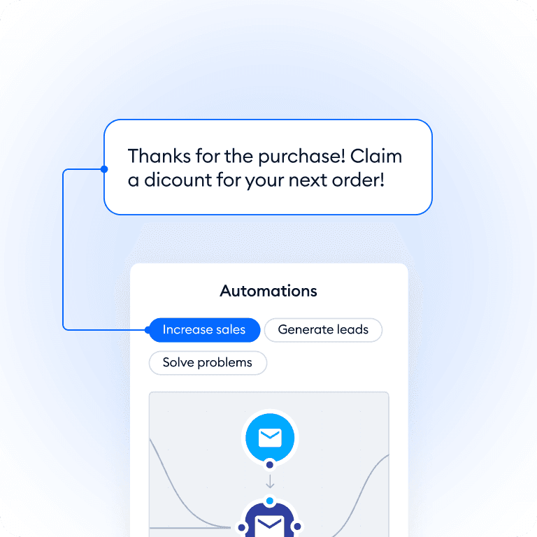 Win more loyal customers with sales and support flows