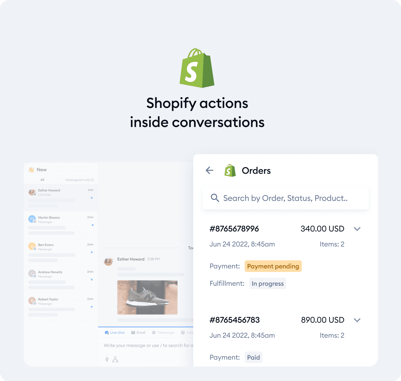Disfruta de una integración completa con Shopify