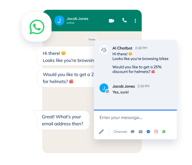 Offer support on WhatsApp with AI-powered chatbots