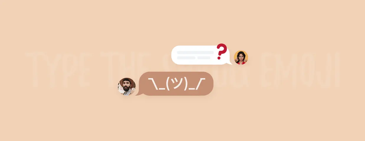How to type the shrug emoji cover art