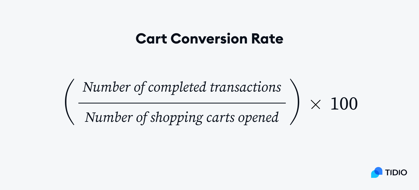 add-to-cart conversion rate formula