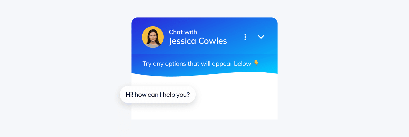 proactive live chat example