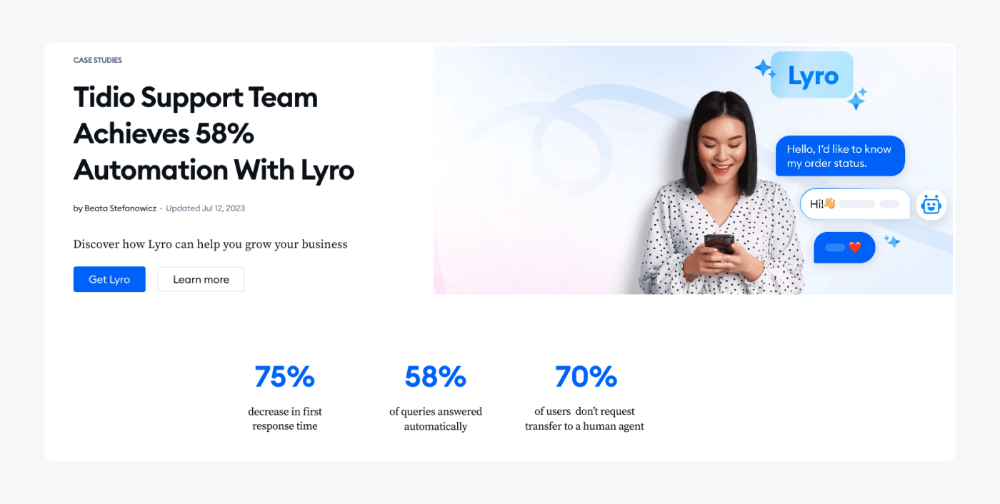 lyro example of results