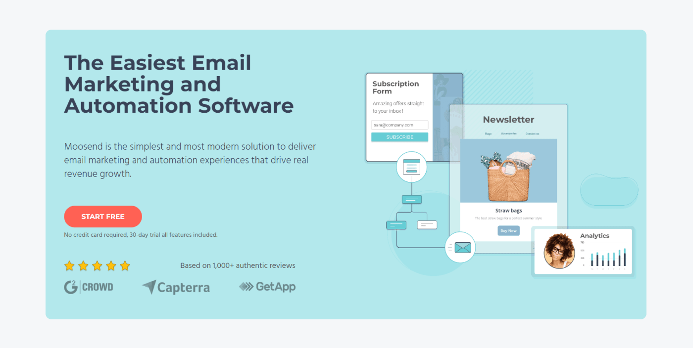 moonsend image moonsend email marketing software