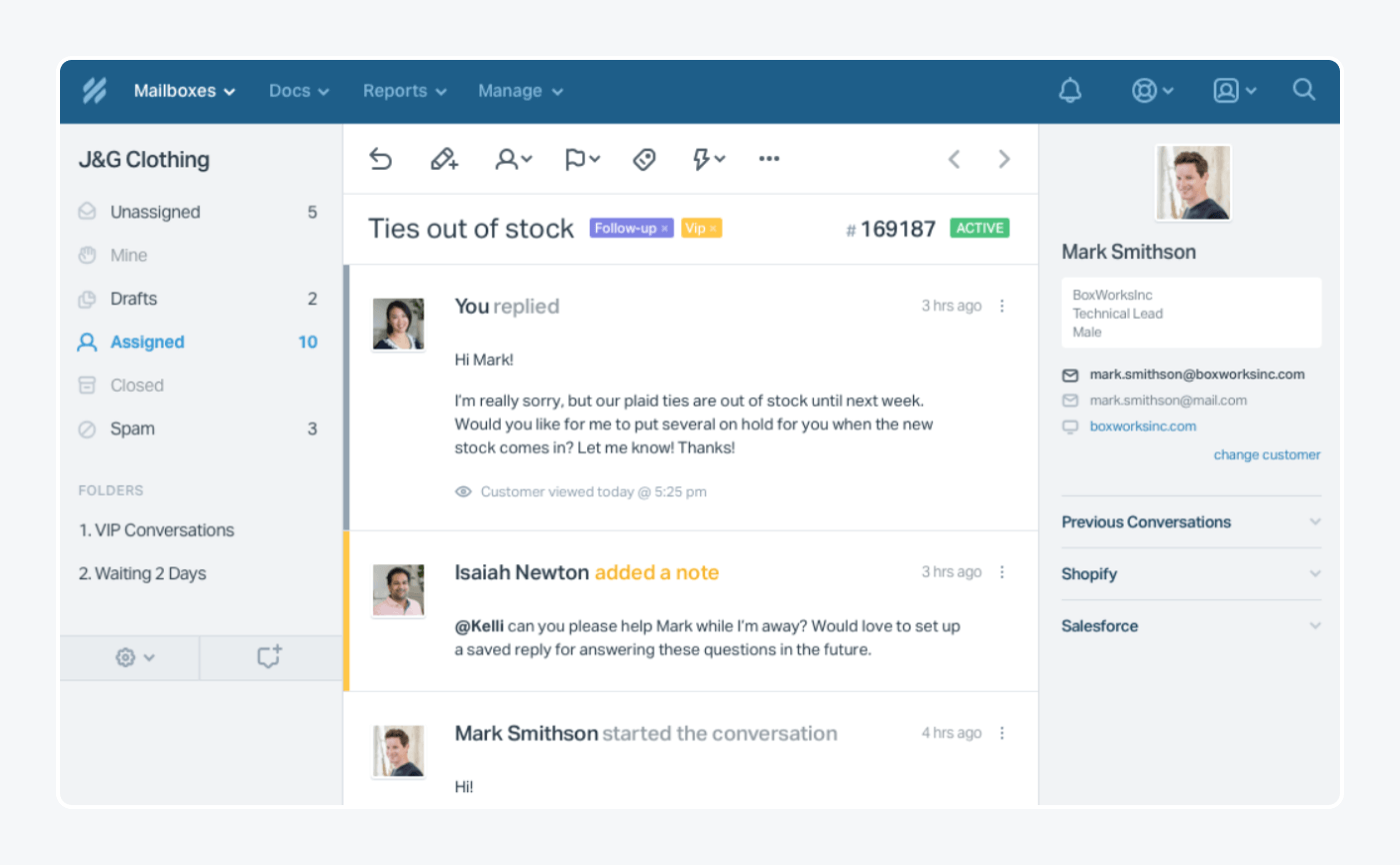 helpscout user panel 