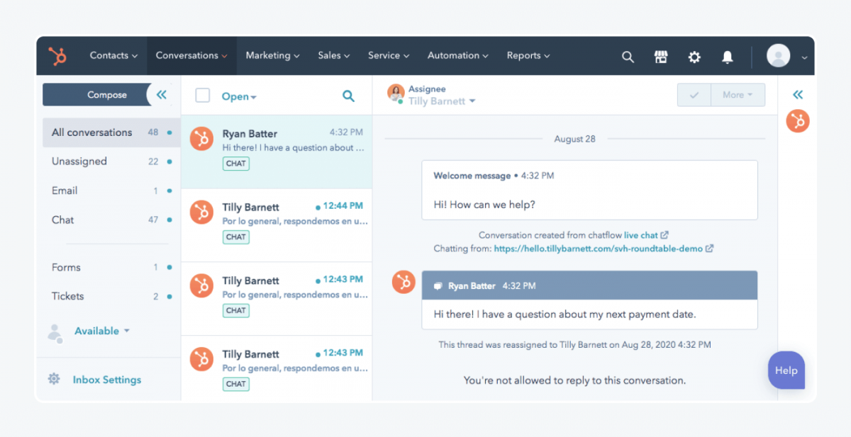 hubspot AI Customer Support Software