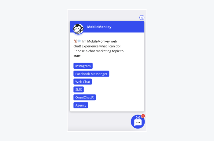 mobile monkey chatbot window sample mobile monkey chatbot window sample