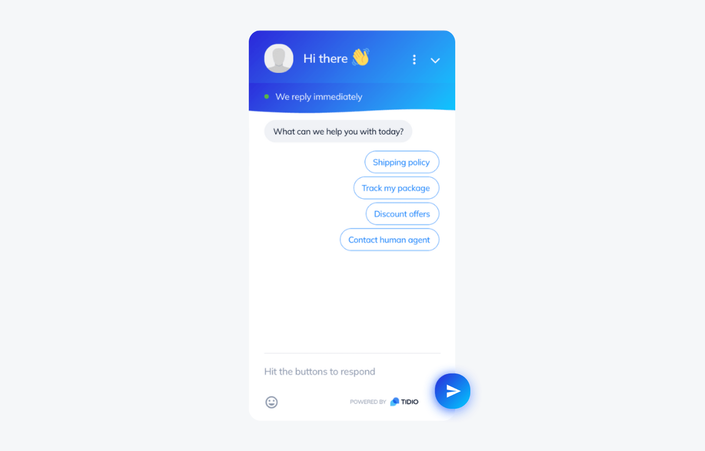 Adding a live chat widget powered by chatbots