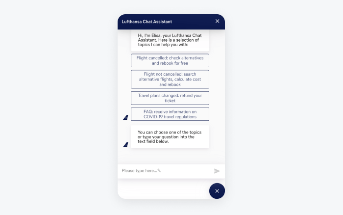 lufthansa's ai chatbot lufthansa's ai chatbot