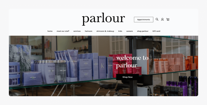 Example of a store built with Square Ecommerce Example of a store built with Square Ecommerce