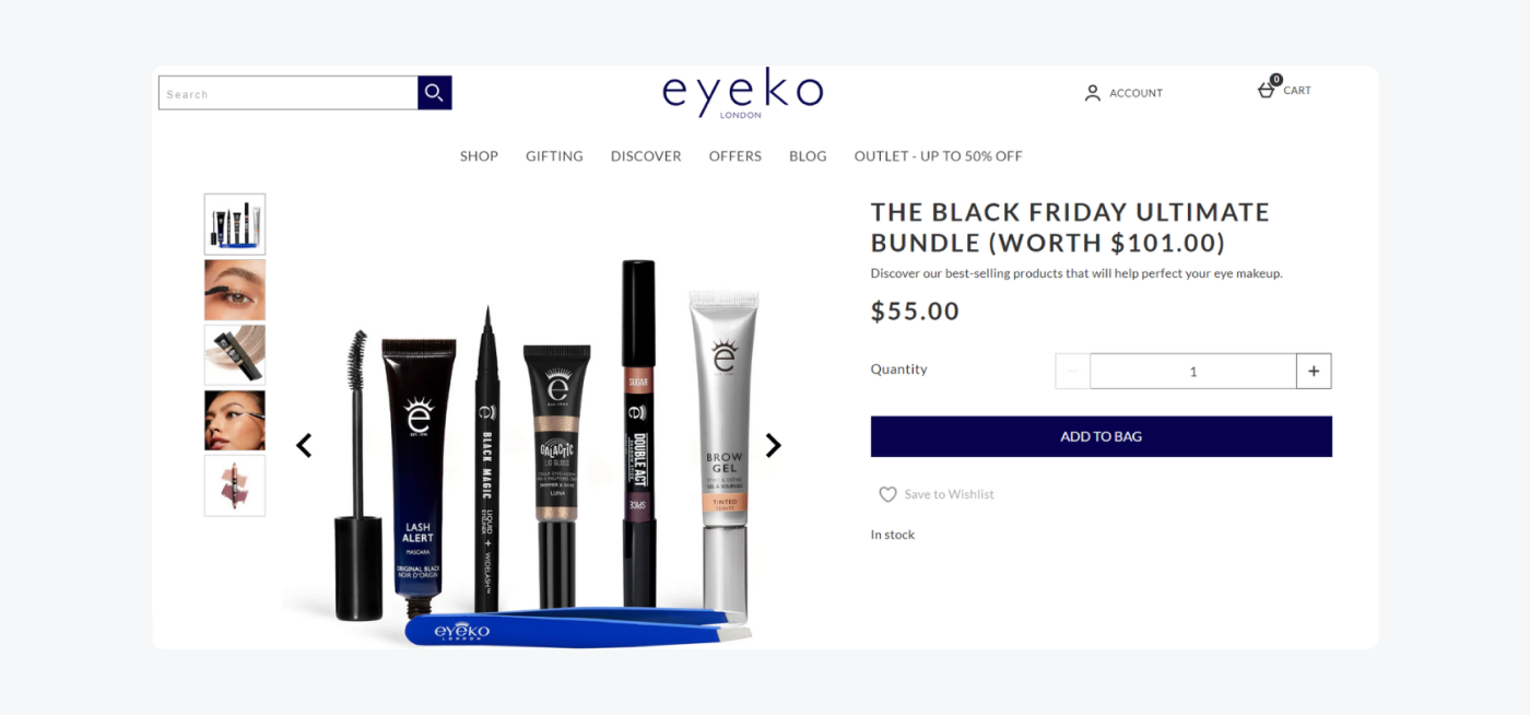 eyeko's bundle deals example eyeko's bundle deals example