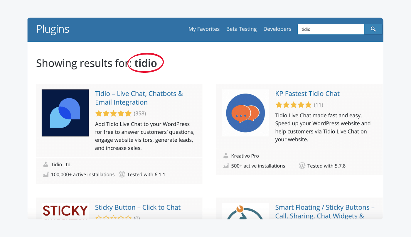 adding chatbot Add Tidio WordPress chatbot to your site