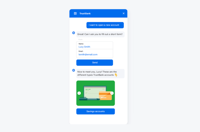 AIVO sales chatbot example AIVO sales chatbot example