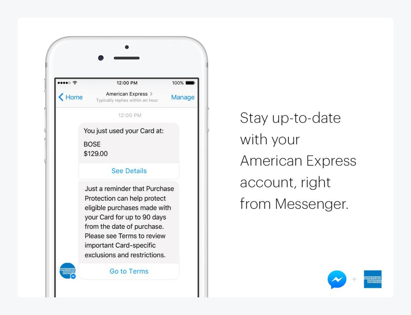 AMEX Messenger bot