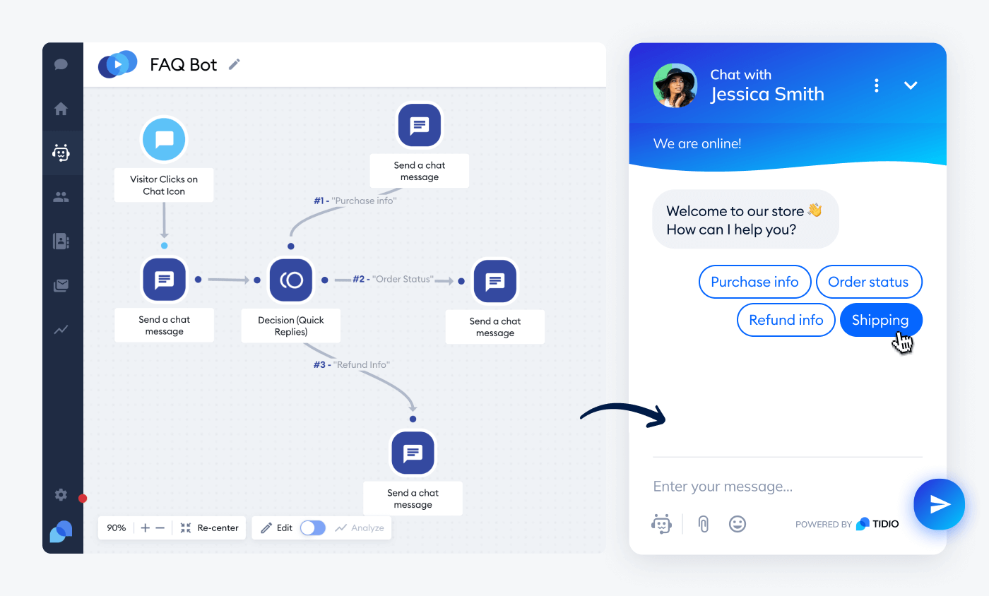 chatbot builder setting view chatbot builder setting view