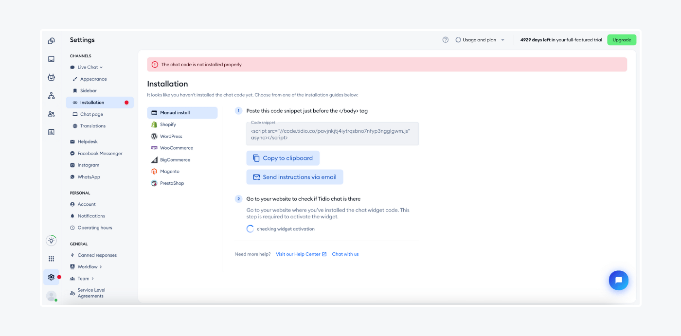 Chatbot app instalation