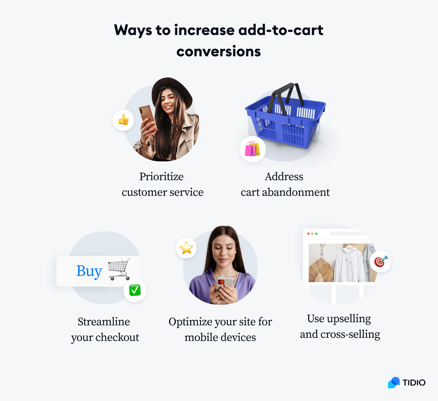 How to increase add-to-cart conversion rates described on image How to increase add-to-cart conversion rates described on image