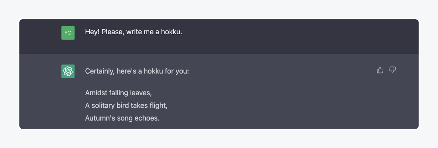 chatgpt writing hokku chatgpt writing hokku