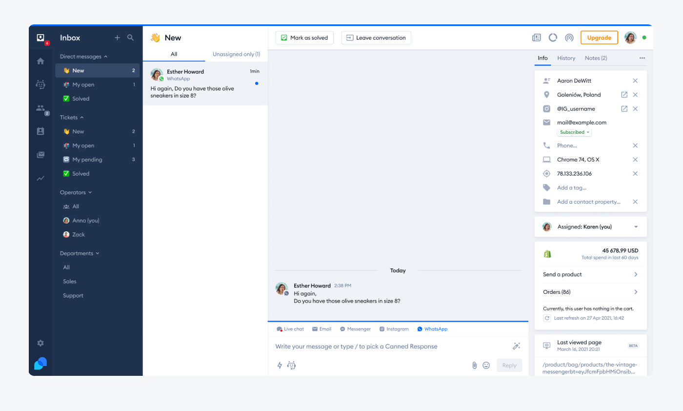 Launching your WhatsApp chatbot with tidio Launching your WhatsApp chatbot with tidio