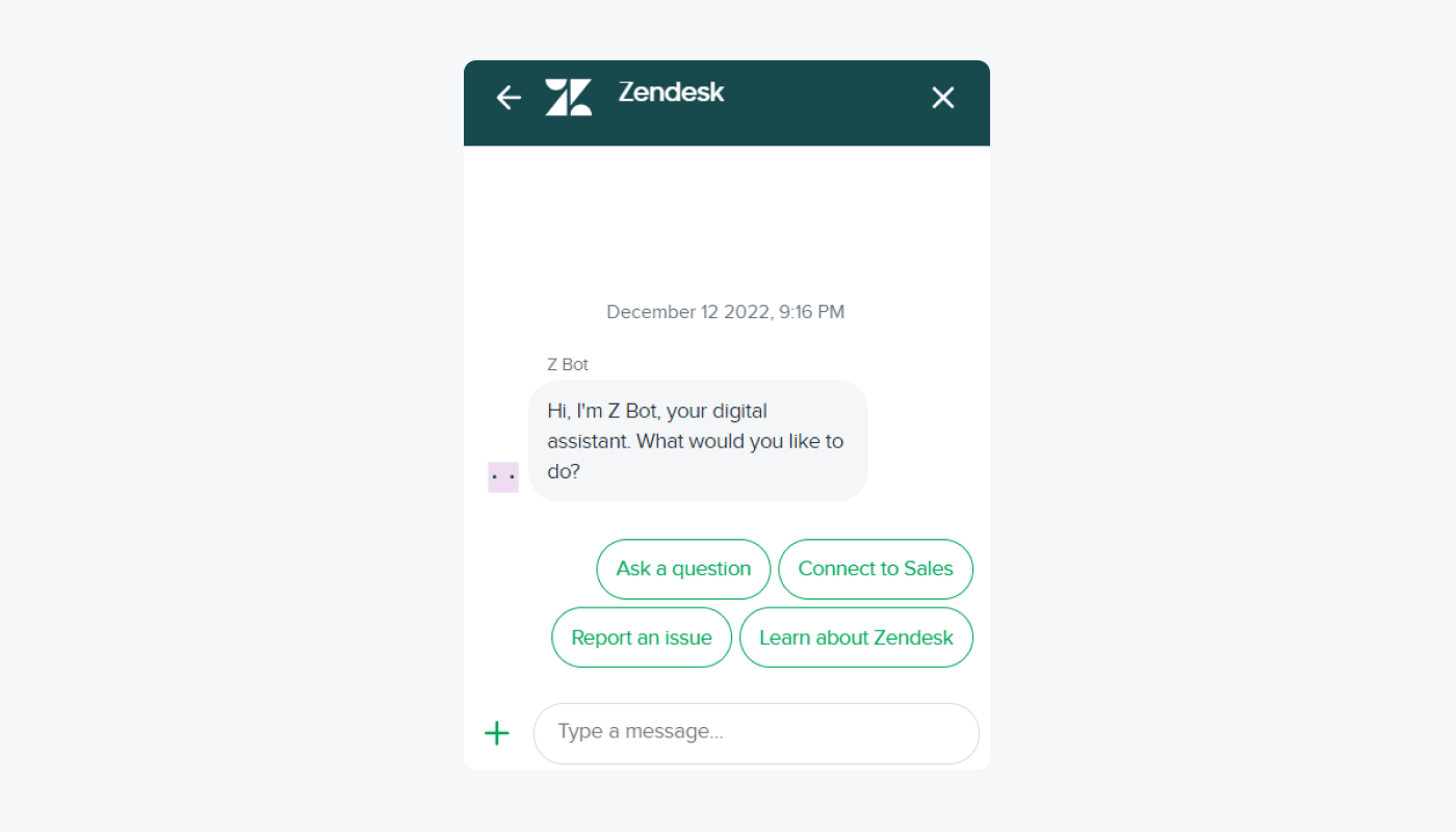 zendesk live chat window