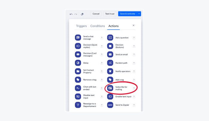 Subscribe for Mailing template Subscribe for Mailing template