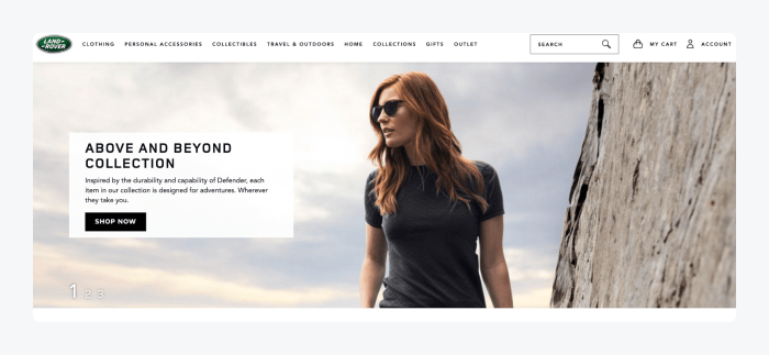 Example of a store built with Magento Commerce Example of a store built with Magento Commerce