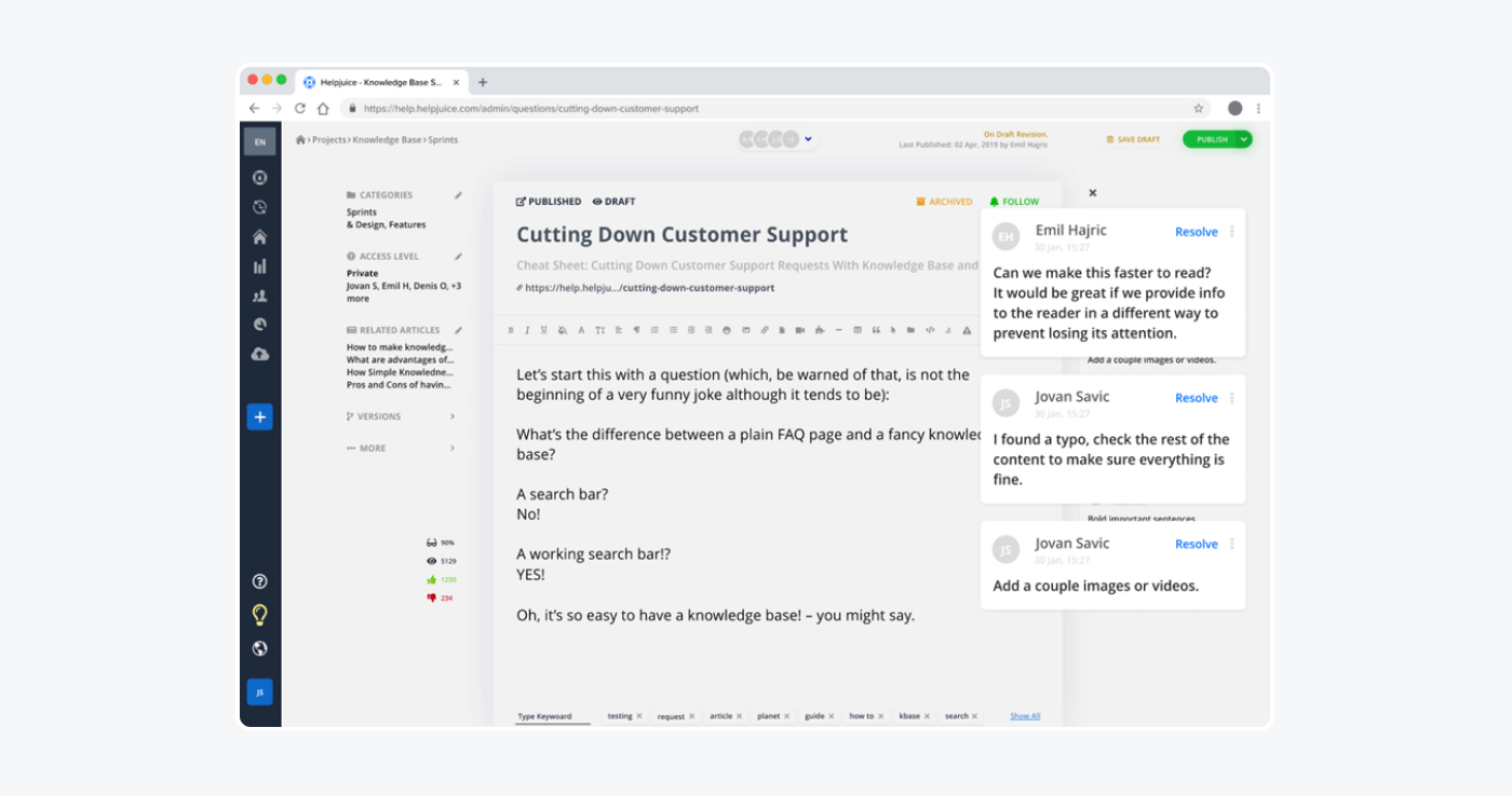 helpjuice as a sample of customer self-service software helpjuice as a sample of customer self-service software