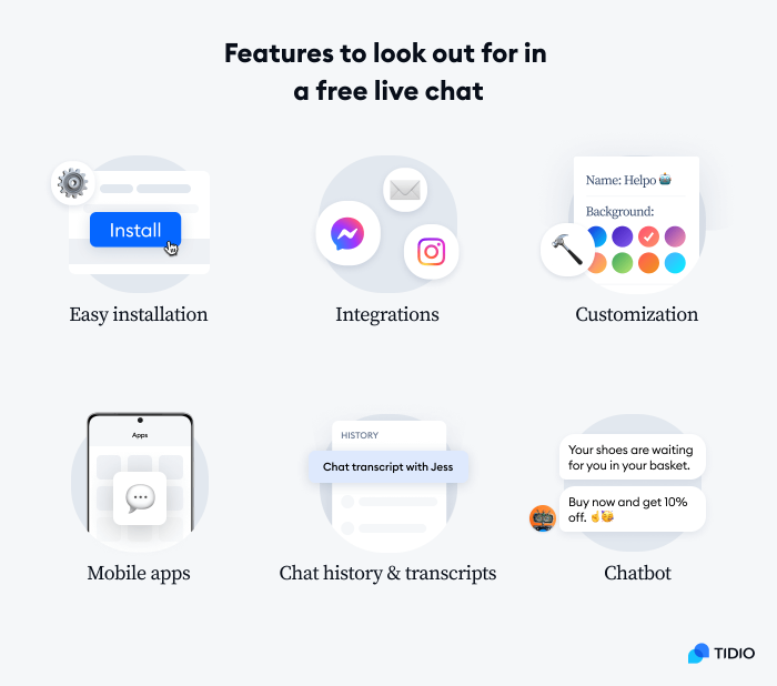 essential features in live chat