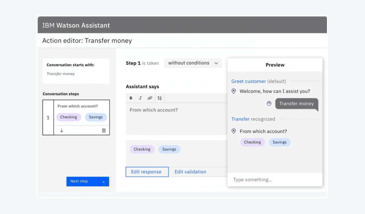 Watson assistant IBM converational ai