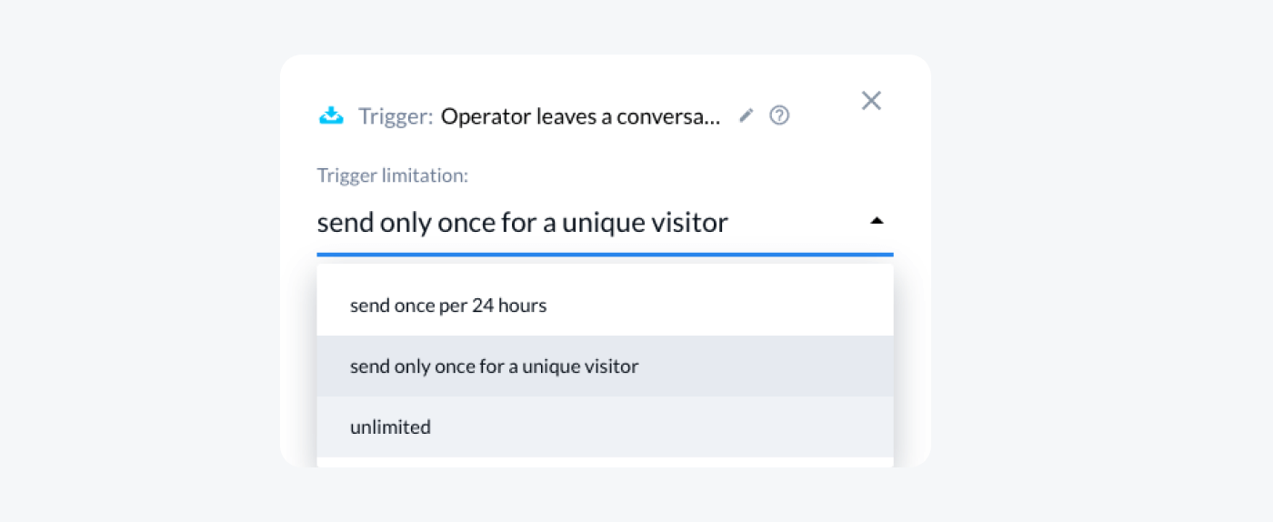 trigger setting up example trigger setting up example