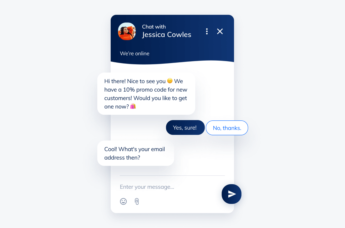 example of what an online chatbot looks like example of what an online chatbot looks like