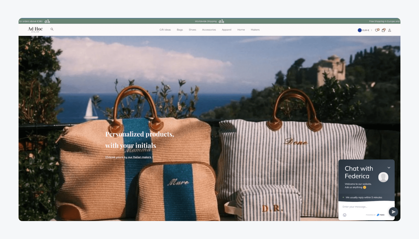 ad hoc's landing page ad hoc's landing page
