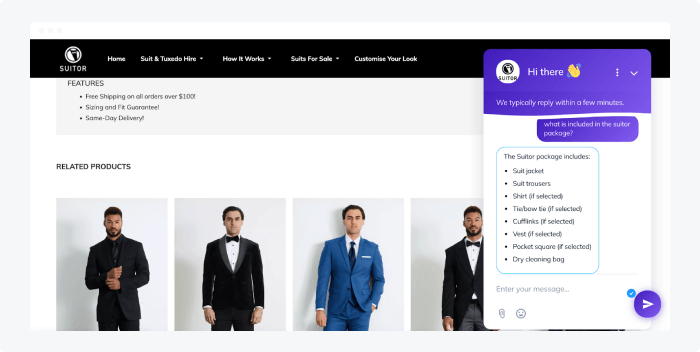 Suitor uses Tidio’s AI Lyro to automate customer service