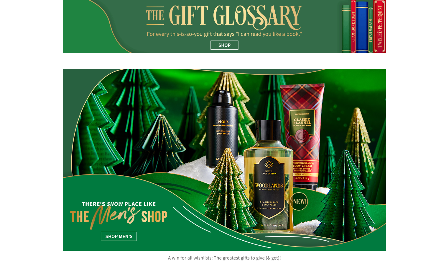 example of Christmas-themed makeover to your website 