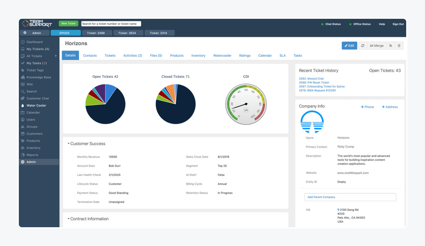 TeamSupport as a sample of customer self-service software TeamSupport as a sample of customer self-service software