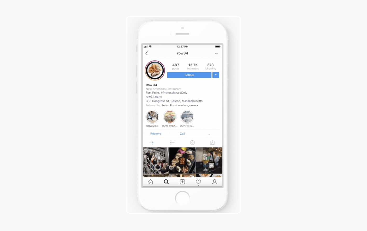 Connect with customers through Instagram image