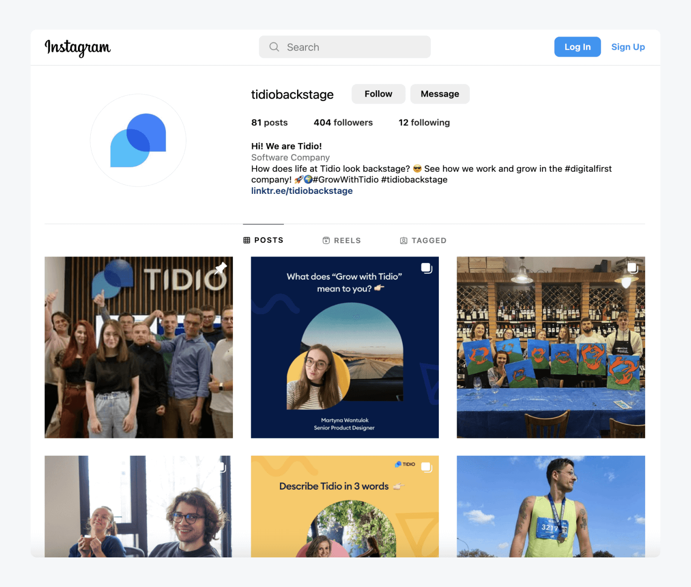 Tidio Backstage Instagram Tidio Backstage Instagram