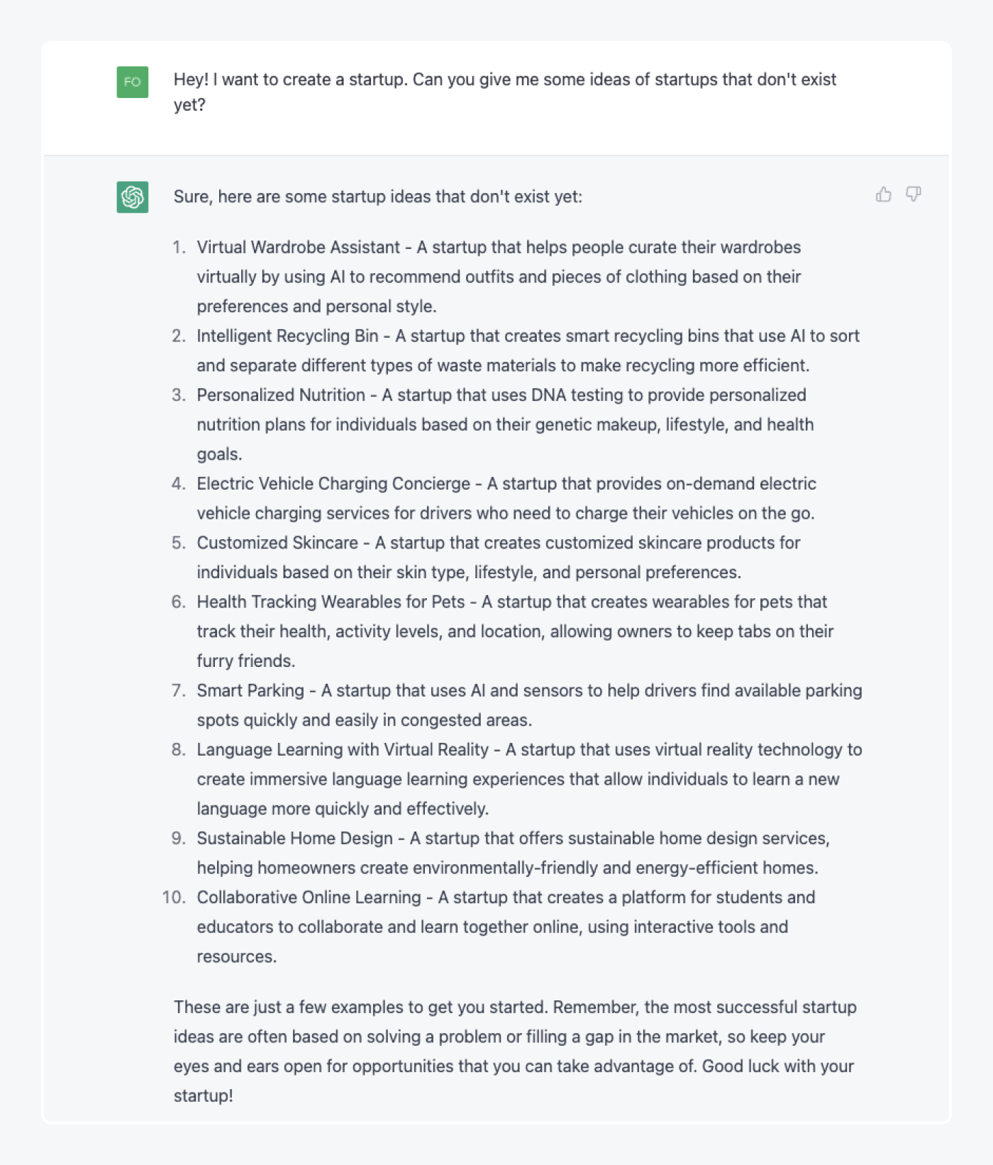 Finding business ideas and chatGPT Finding business ideas and chatGPT