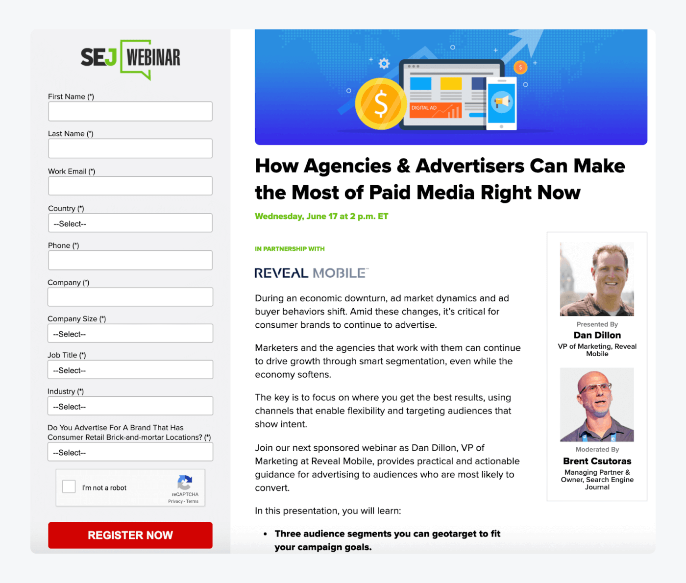page for a webinar presented by Search Engine Journal: page for a webinar presented by Search Engine Journal
